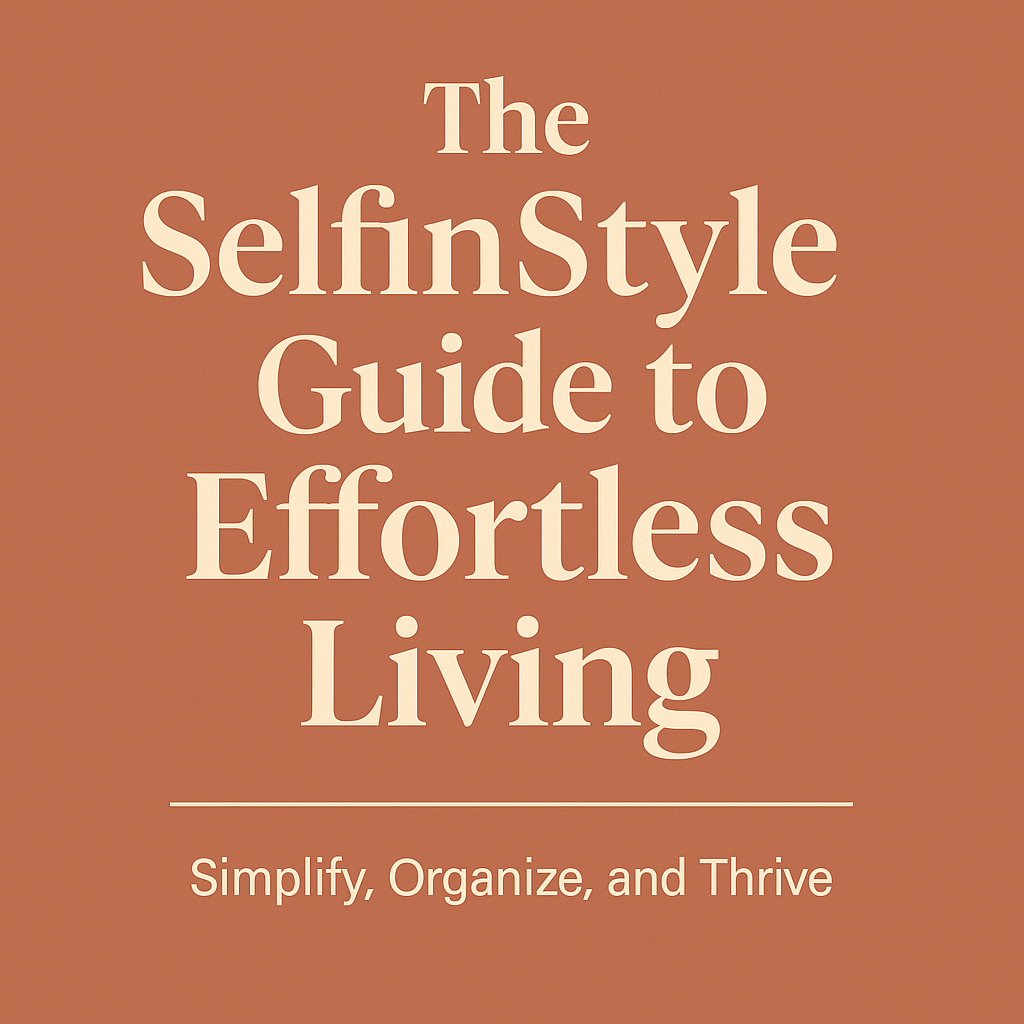 The SelfinStyle Guide to Effortless Living: Simplify, Organize, and Thrive