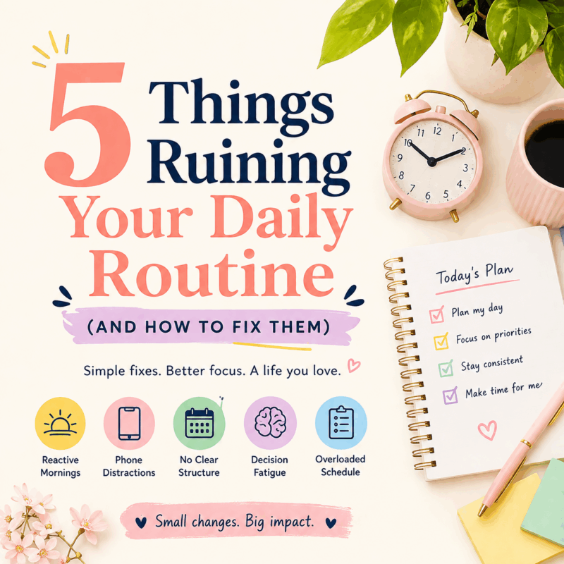 5 Things Ruining Your Daily Routine (And How to Fix Them)
