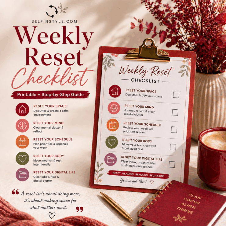 Weekly Reset Checklist (Printable + Step-by-Step Guide)